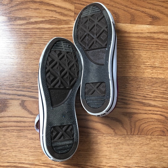 HP 🎉 Converse All Star Metallic Pink Sz 6 Low Top - Picture 4 of 9